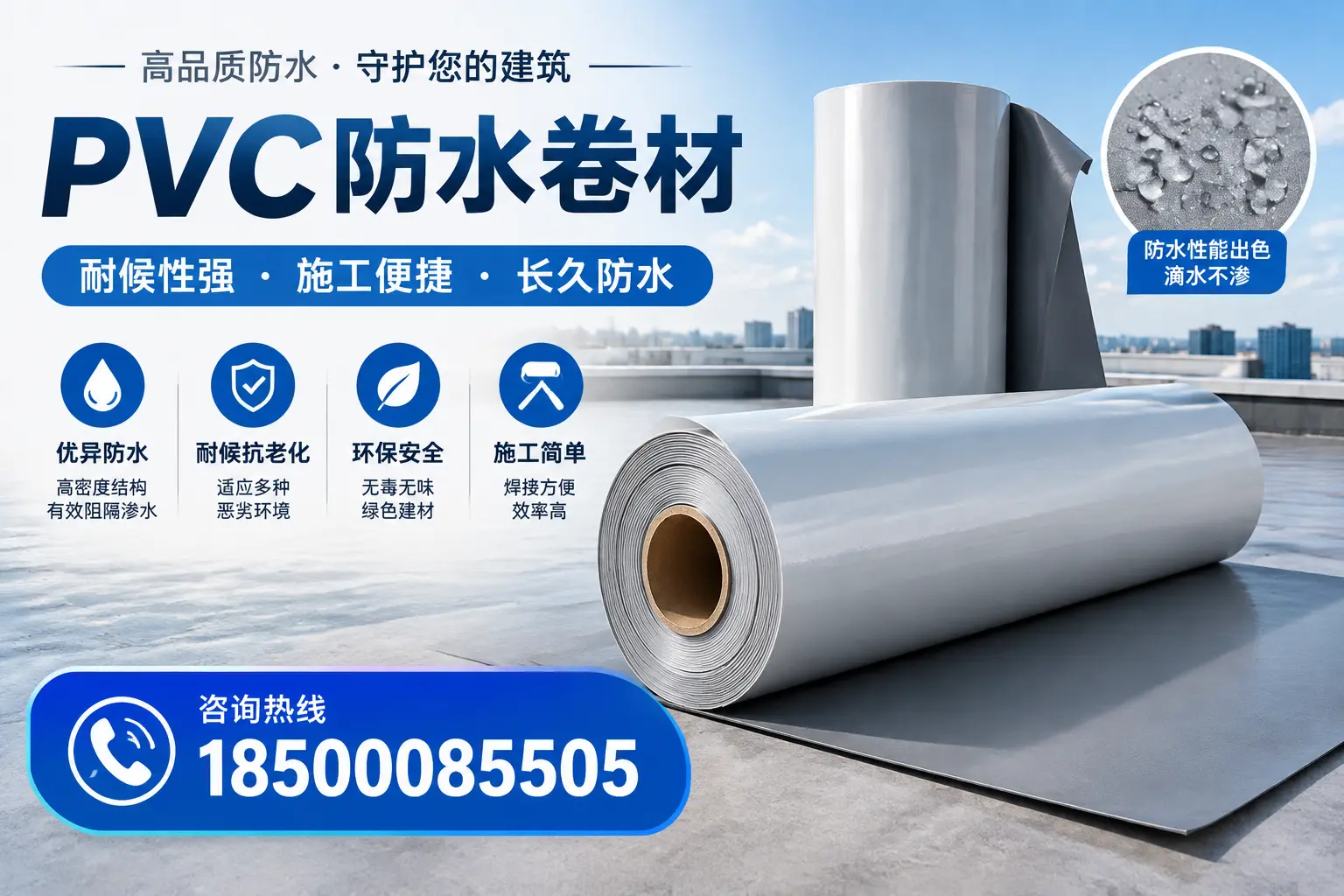 pvc防水卷材在龙岩的行业应用前景分析